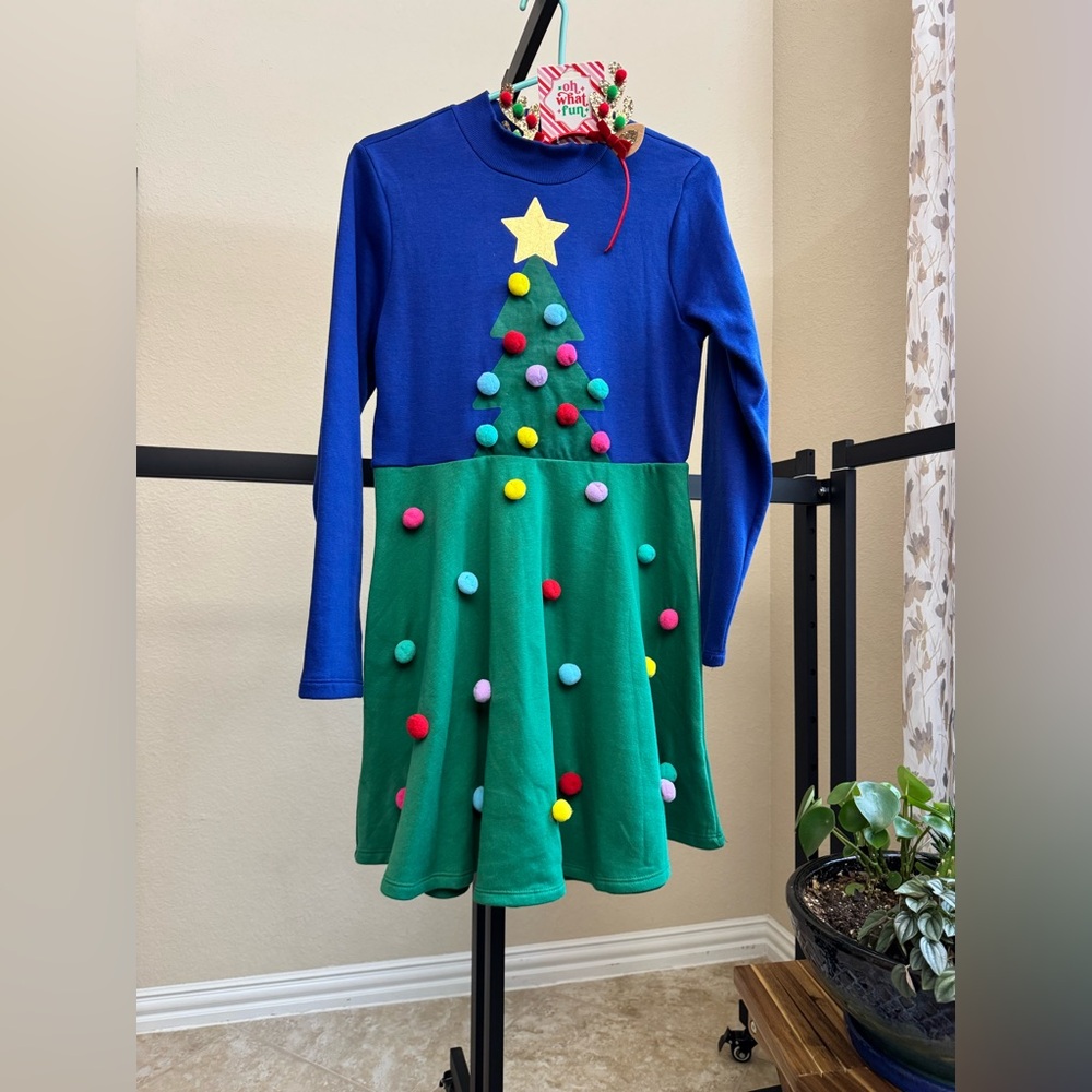 Mighty Fine Festive Blue and Green Dress